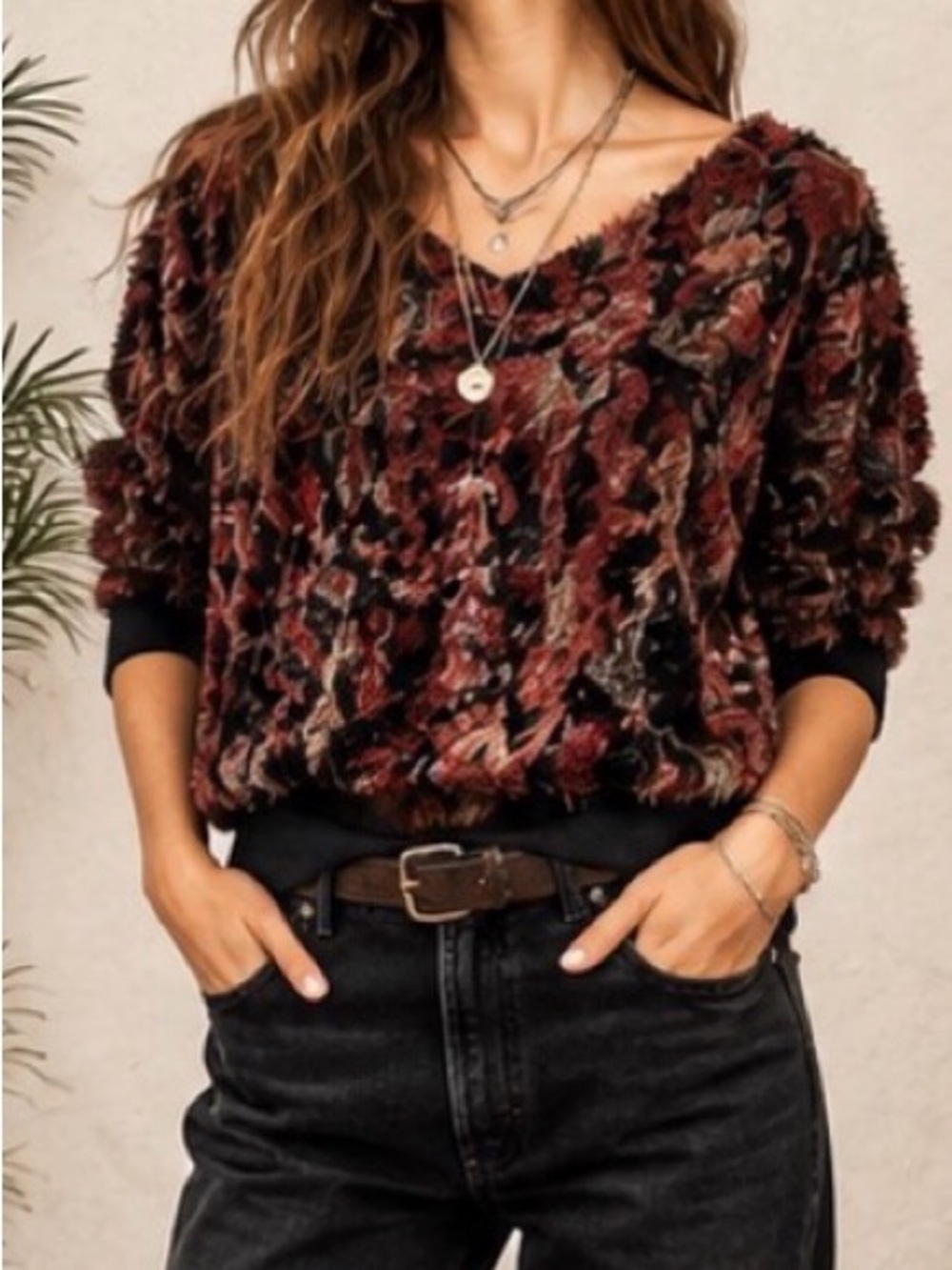 DIESEL Dress & Impress Made in Italy Textured Eyelash Knit Top Y2K